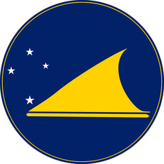 Tokelau Circle Flag, Tokelau Flag Icon