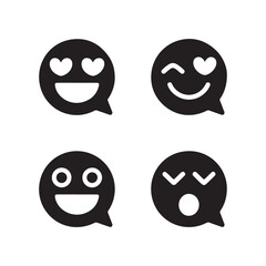 Obraz premium Emoji Communication Smiley Faces Pack