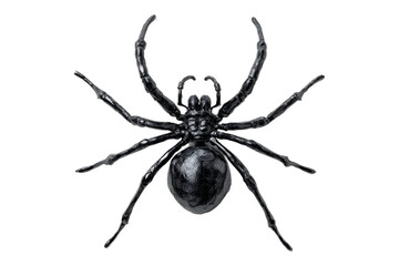 Black Spider Halloween Decoration , isolated on white background png