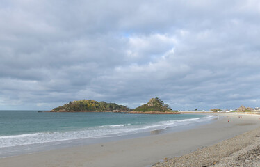 Magnifique paysage de mer sur la côte bretonne à Trébeurden - France