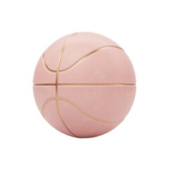 Basketball close-up isolated on black surface