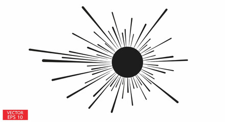 Obraz premium Power burst explosion silhouette