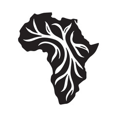 Thread Spiral Africa Logo Reflecting Woven Identity Cultural Connection Unity