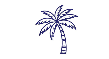 Palm tree with blue leaves is shown here