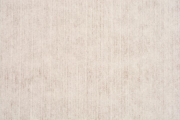 Fototapeta premium A full-frame close-up of a neutral beige or grey-white canvas fabric with a pronounced vertical woven texture, serving as a clean, minimalist background