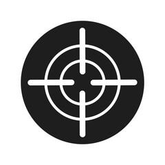 Crosshair vector icon. Aim illustration sign. Target symbol. optical sight web icon.