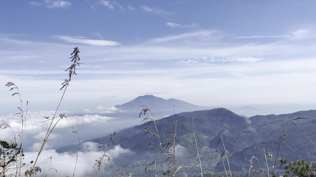 the view of mountain landscape from andong peak