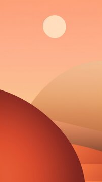 Minimal wallpaper graphics sunset nature.