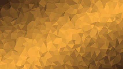 Abstract Polygonal Background with Shades of Gold and Brown Colors