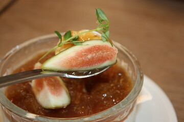 South Korea Fig Panna Cotta