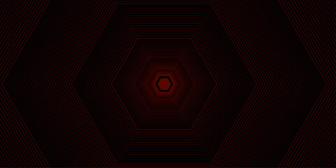 Dark Red Geometric Hexagon Pattern. Modern Abstract Background with Tilt Diagonal Lines dark black, red Gradient institution, party, festive, banner. vector illustration.