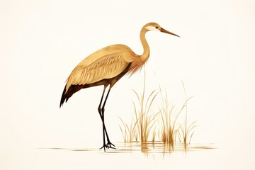 Obraz premium Crane animal heron bird.