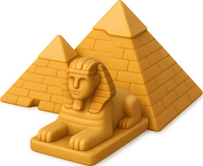 3D Great Sphinx of Giza Illustration