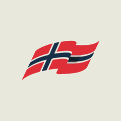 flag of NORWAY vector