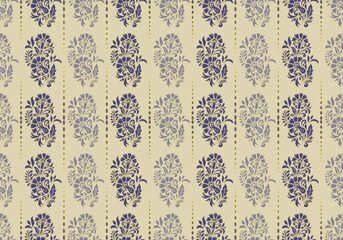 Elegant Vintage Floral Pattern | Seamless Classic Damask Design | Luxury Digital Paper Background
