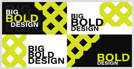 Modern Graphic Design Layouts with Geometric Patterns Vector Illustration