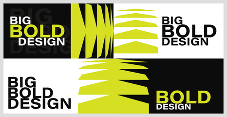 Modern Abstract Vector Illustration with Bold Design Concept