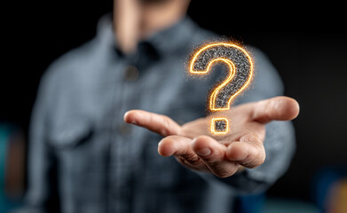 Seeking Answers In Law Gavel And Doubt Symbol