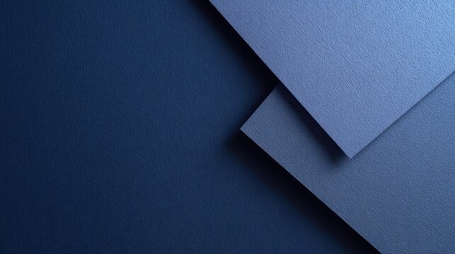 Abstract Navy Blue and Grey Geometric Layers with Textured Surface