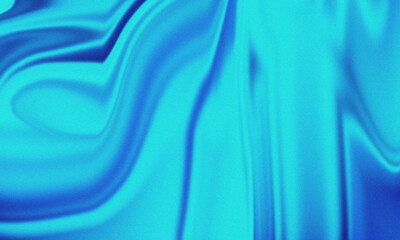 Bright Cyan Abstract Liquid Flow – Smooth Gradient Texture with Glossy Blue Waves, Modern Digital Fluid Art Background