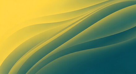 Naklejka premium Bright abstract green and orange wave background with gradient lines and summer energy pattern