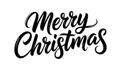 Merry Christmas Calligraphy Typography Design