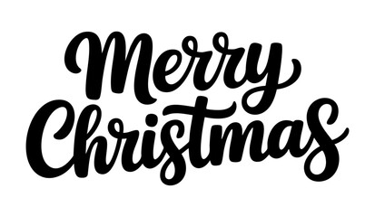Merry Christmas Calligraphy Typography Design