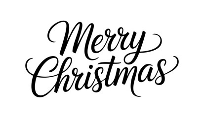 Merry Christmas Calligraphy Typography Design