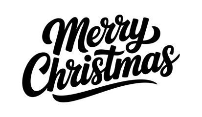 Merry Christmas Calligraphy Typography Design