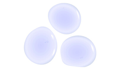 Collection of Glycerin Gel Makeup Primer Isolated on White. Anti Aging Hydro Serum.