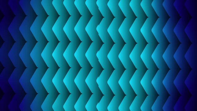Geometric pattern with blue gradient and arrow shapes with black background split