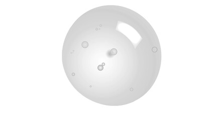 Gel serum texture. Clear skin care liquid drops. Cosmetic product swatch isolated on white background