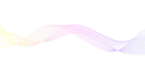 abstract wave element for design pink and white. Design template for cover, business. Abstract dynamic color lines, waves. Vector geometric backgrounds.	