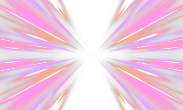 Neon stripes in the form of drill, turns and swirl. Panoramic high speed technology concept, neon lines on white transparent background in PNG format.	 - Powered by Adobe