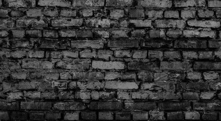 Brick wall painted black. Background
