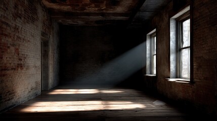 Abandoned room sunlight