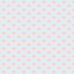 Abstract light pink and blue symmetrical wave pattern