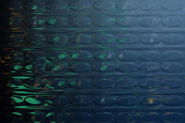 Abstract background of textured surface with repeating shapes and cool lighting