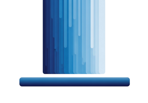 抽象的な青色の線と形、ミニマルなデザイン背景、創造的なアートワークイメージ。