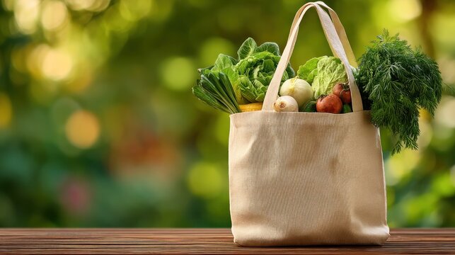 Reusable grocery bag produce