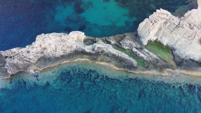 Drone view of Ibiza Atlantis: Sa Pedrera De Cala D&rsquo;Hort, Es Vedra, Ibiza, Balearic Islands