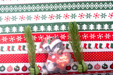 Christmas landscape with gifts and snow. Merry christmas and happy new year . Christmas celebration holiday background