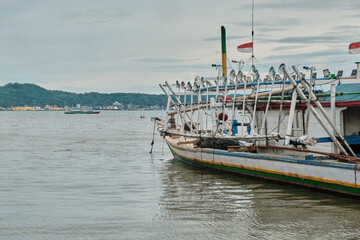 Fototapeta premium boats on the river