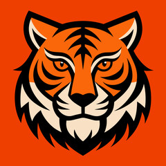 tiger head vector illustration