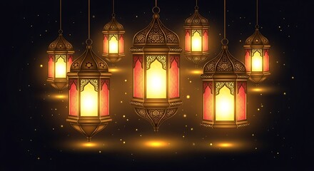 Ramadan Lanterns - A Festive Display of Light and Tradition.