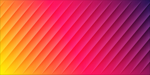 Bright Warm Rainbow Diagonal Striped Background with Sunset Gradient Texture vector design 