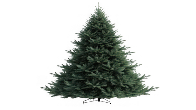 Strikingly realistic christmas tree with deep green boughs and detailed texture for festive occasions