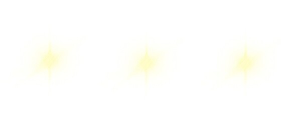 Golden Spark Light Effect on White Background Vector. Soft glowing golden light effect with sparkles, perfect for overlays, festive designs, and magical digital art.
