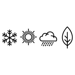 vector illustration of a set of icons