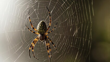 Spider in its web waiting for prey to be caught.